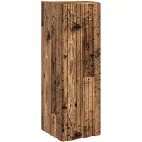 vidaXL Wandgemonteerde Badkamerkast Oud hout 33 x 34,5 x 100 cm