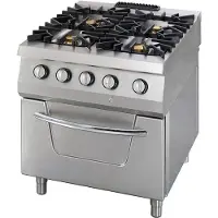 Maxima Premium Fornuis 4 Pitten Dubbel 90 cm Diep incl. Oven Gas 900 Kooklijn
