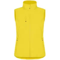 Clique Classic Softshell Vest Dames Lemon maat 34/XS dames