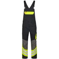 F-engel F. Engel 3870 Cargo Bib Overall Black/Yellow maat 54 heren