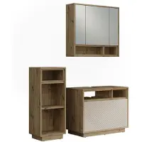 Vicco badkamermeubelset Beatrice, Kasjmier/Artisanaal eiken,