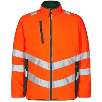F-engel F. Engel 1192 Safety Fleece Jacket Orange/Green maat L heren