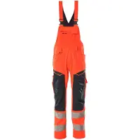 Mascot 19569-236 Amerikaanse overall met kniezakken Hi-Vis Rood/Donkermarine maat 82C52 uniseks
