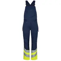 F-engel F. Engel 3546 Safety Bib Overall Stretch Blue Ink/Yellow maat 54 heren