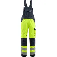Mascot 15569-860 Amerikaanse overall met kniezakken Hi-Vis Geel/Donkermarine maat 82C64 uniseks