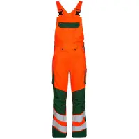 F-engel F. Engel 3545 Safety Light Bib Overall Repreve Orange/Green maat 52 heren