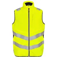 F-engel F. Engel 5159 Safety Quilted Inner Vest Yellow/Black maat 3XL heren