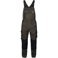 F-engel F. Engel 3362 X-treme Bib Overall Stretch Green/Black maat 60 heren