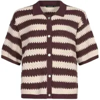 Ydence Dames Tops & T-shirts Knitted Top Janouk - Bruin - Maat M