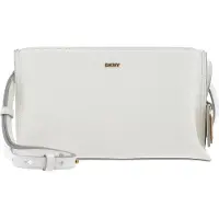 DKNY Leren schoudertas Alya Crossbody Marshmallow crème
