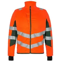 F-engel F. Engel 1544 Safety Work Jacket Stretch Orange/Green maat XS heren