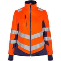 F-engel F. Engel 1156 Safety Ladies Softshell Jacket Orange/Blue Ink maat XL dames