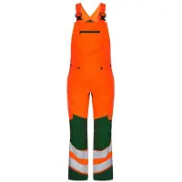 F-engel F. Engel 3544 Safety Bib Overall Stretch Orange/Green maat 42 heren