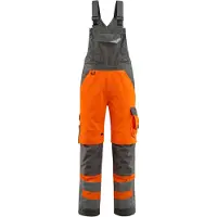 Mascot 15569-860 Amerikaanse overall met kniezakken Hi-Vis Oranje/Donkerantraciet maat 82C54 uniseks