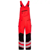 F-engel F. Engel 3544 Safety Bib Overall Stretch Red/Black maat 70 heren