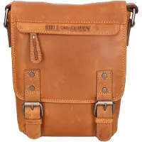 HILL BURRY schoudertas Heren COGNAC