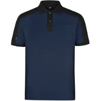 FHB Konrad Poloshirt tweekleurig Marineblauw-Zwart maat XL heren