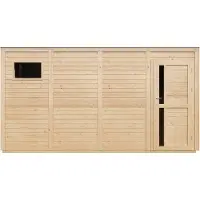 Timbela M327F1+M327G - Houten tuinhuis - 8,16 m² - 202x404xH216 cm - met vloer