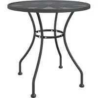 vidaXL Tuintafel Ø80x72 cm metaalgaas antracietkleurig