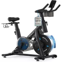 Merach Hometrainer - 16 Niveaus Magnetische Weerstand - LED-scherm - Verbonden met Kinomap - Dubbele Bekerhouders - Stil