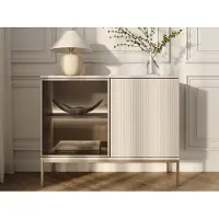 GRAINGOLD – Dressoir Deo – Beige - Met Deuren - Moderne Opbergruimte - 104 cm