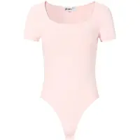 Gimme Seamless Basic T-shirt Body – Nauwsluitende Jumpsuit-Top – De Perfecte Basis voor elke Outfit - Roze - Maat L
