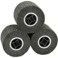 vidaXL Schuurrollers 3 st Zwart 12 x 12 x 10 cm Synthetische vezel