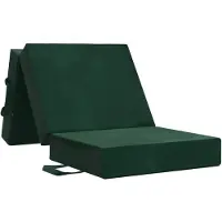 vidaXL Vouwbare Sofa Bed 75 x 63 x 45 cm Donkergroen