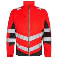 F-engel F. Engel 1545 Safety Light Work Jacket Repreve Red/Black maat XL heren
