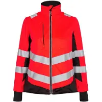 F-engel F. Engel 1156 Safety Ladies Softshell Jacket Red/Black maat XL dames