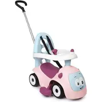 Smoby Maestro Balade roze loopauto, evolutief ontwerp, geschikt vanaf 6 maanden, stille wielen, claxon, met duwstang