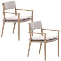 Garden Impressions Lily tuinstoel light teak - 2 stuks