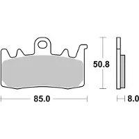 SBS Harley Davidson Ra 1250 Abs 21-22/ra 1250 S Abs 21-22 Gesinterde Remblokken