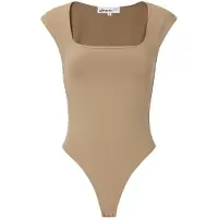 Gimme Halter Jumpsuit - Trendy Mouwloze One-Piece - Elegante Zomer Outfit voor Vakantie, Feestjes en Dagelijks Gebruik - Licht bruin - Maat XS