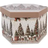 Clayre & Eef Kerstbal Set van 14 Overig 8x8x8 cm Wit Kunststof Kerstballen