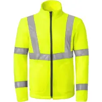 Havep 50219 Fleecevest High Visibility Fluo Geel maat L heren