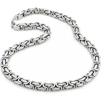 LGT JWLS LGT Jewels koningsketting Heren Edelstaal Zilverkleurig - 55cm