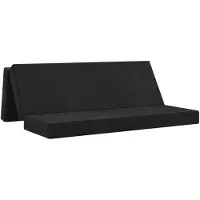 vidaXL Vouwbare Sofa Bed 180 x 67 x 45 cm Zwart