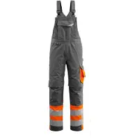 Mascot 15669-860 Amerikaanse overall met kniezakken Donkerantraciet/Hi-Vis Oranje maat 82C52 uniseks