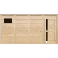 Timbela M327F1 - Houten tuinhuis - 8,16 m² - 202x404xH210 cm - zonder vloer
