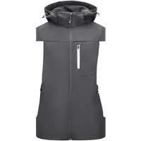 FHB Justus Softshell-Gilet Wit-Antraciet maat L heren