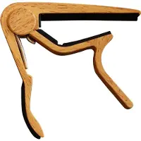 CLX Capo STL LT Capo voor Stalen Snaren Licht Houtlook met Veermechanisme