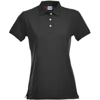 Clique Premium Dames Polo Zwart maat S dames