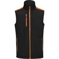 Printer Prime Softshell Bodywarmer Heren Zwart/Oranje maat 4XL heren