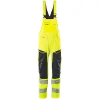 Mascot 19569-236 Amerikaanse overall met kniezakken Hi-Vis Geel/Donkermarine maat 82C48 uniseks