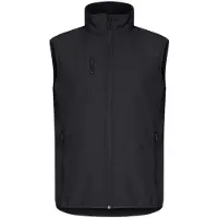 Clique Classic Softshell Vest Heren Zwart maat S heren
