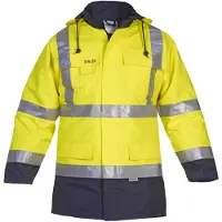 Hydrowear Apollo Parka Geel/Marineblauw maat L heren