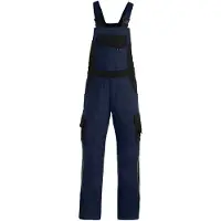 FHB Eckhard Tuinbroek Twill Marineblauw-Zwart maat 46 heren