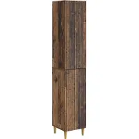 vidaXL Kast Set 2 st Oud hout Bewerkt hout