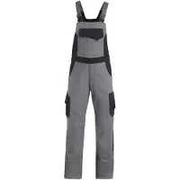 FHB Eckhard Tuinbroek Twill Grijs-Zwart maat 42 heren